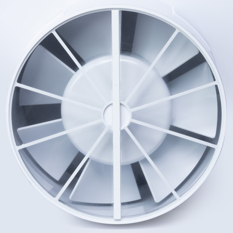 Silver Quiet Bathroom Fan with Timer 150 mm / 6" - LFS150-QST