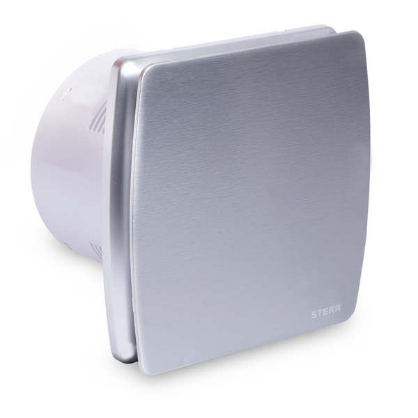 Silver Quiet Bathroom Fan with Humidity Sensor 150 mm / 6" - LFS150-QSH