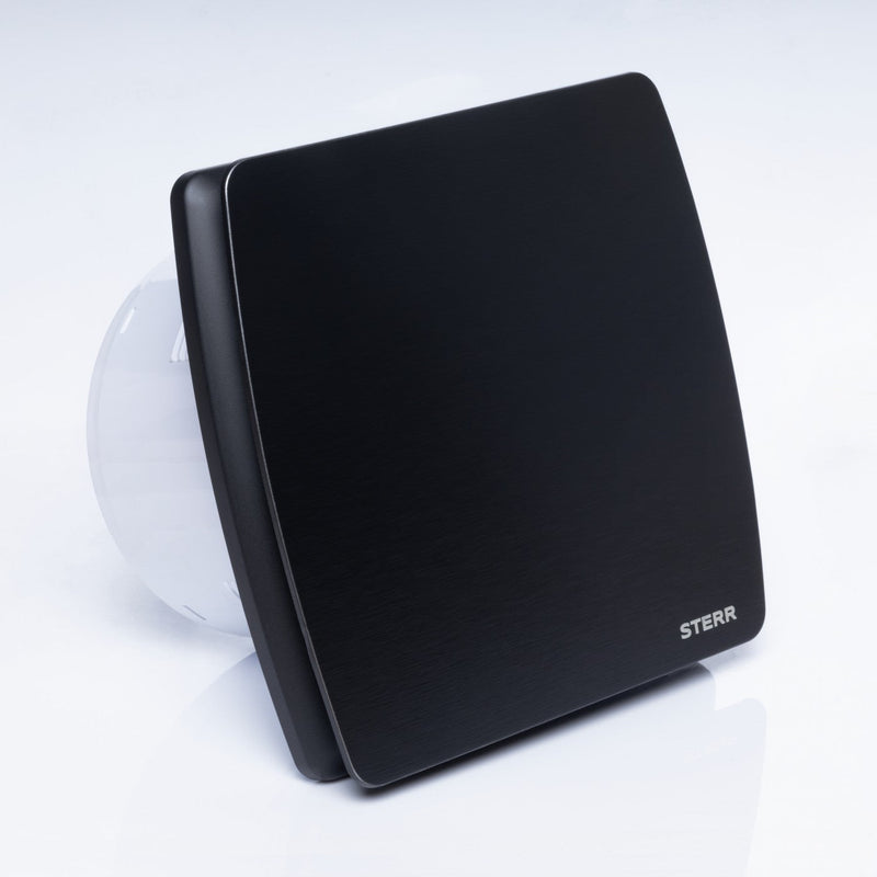 Black Quiet Bathroom Fan with Timer 150 mm / 6" - LFS150-QBT