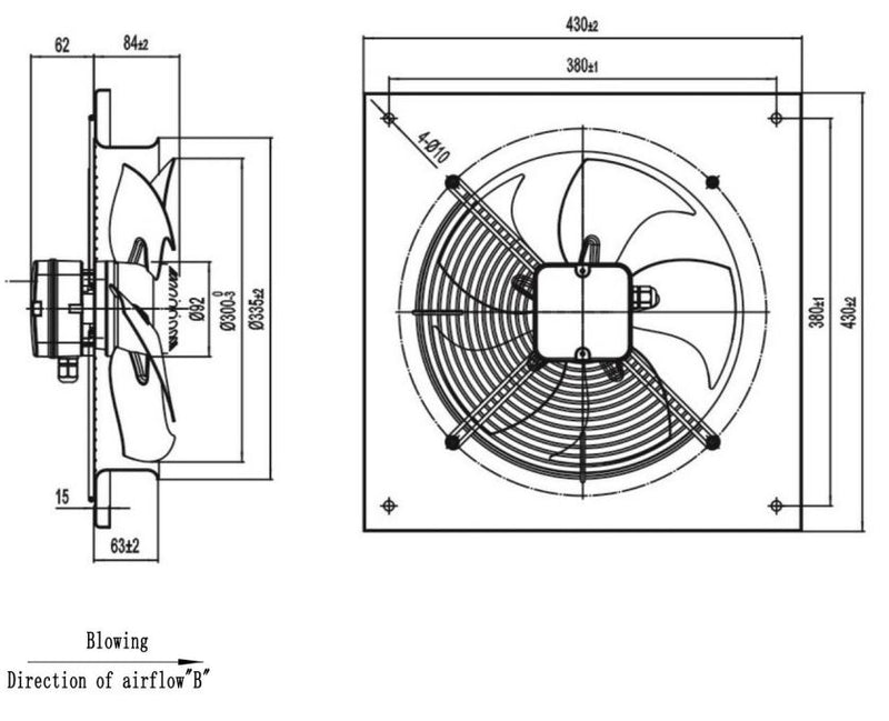 STERR Axial Fan 300 mm / 12'' - AXF300B