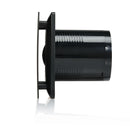 STERR LFS100B-QT - 100 mm Bathroom Extractor Fan, Timer, 95 m³/h, Black