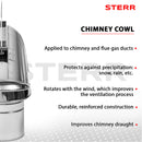STERR - Chimney cowl with external bearing - CWL - 150-250 mm