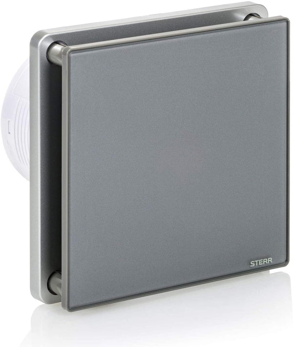 Grey Bathroom Extractor Fan with Hygrostat 100 mm / 4" - BFS100H-G