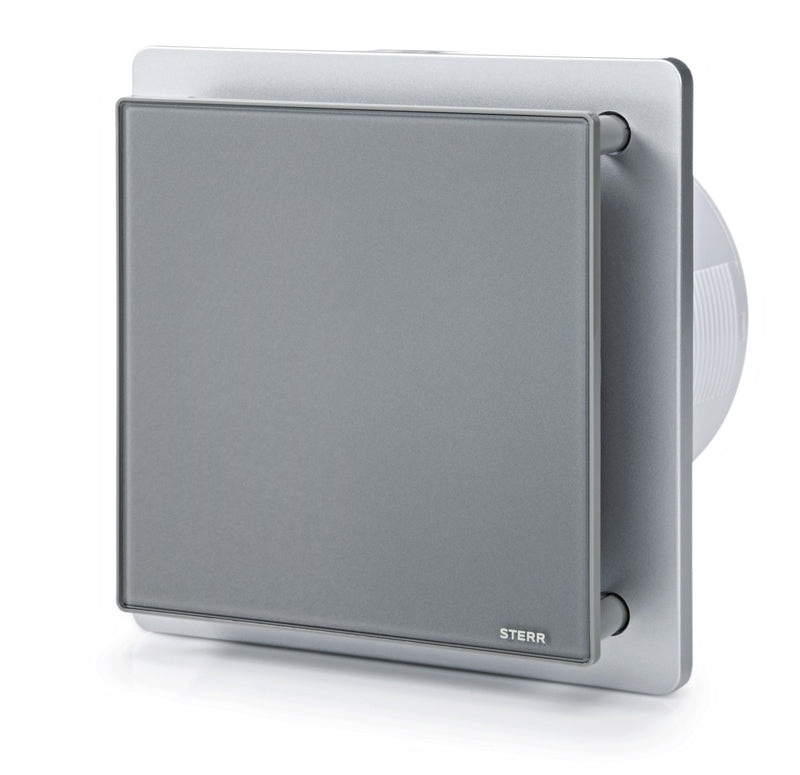 STERR - Grey Bathroom Extractor Fan with Glass Front 150 mm / 6" – BFS150-G