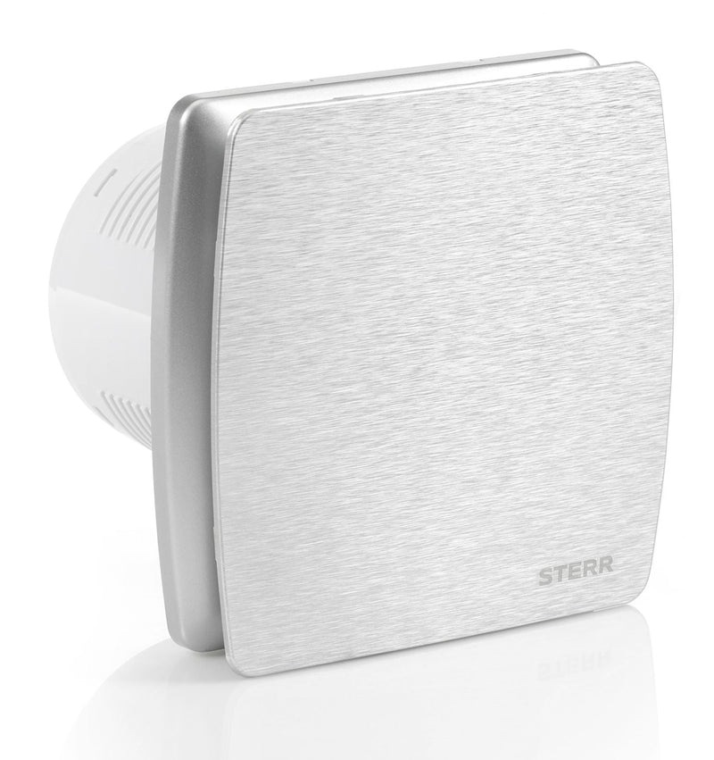 Silver Quiet Bathroom Fan with Hygrostat 100 mm / 4" - LFS100-QSH